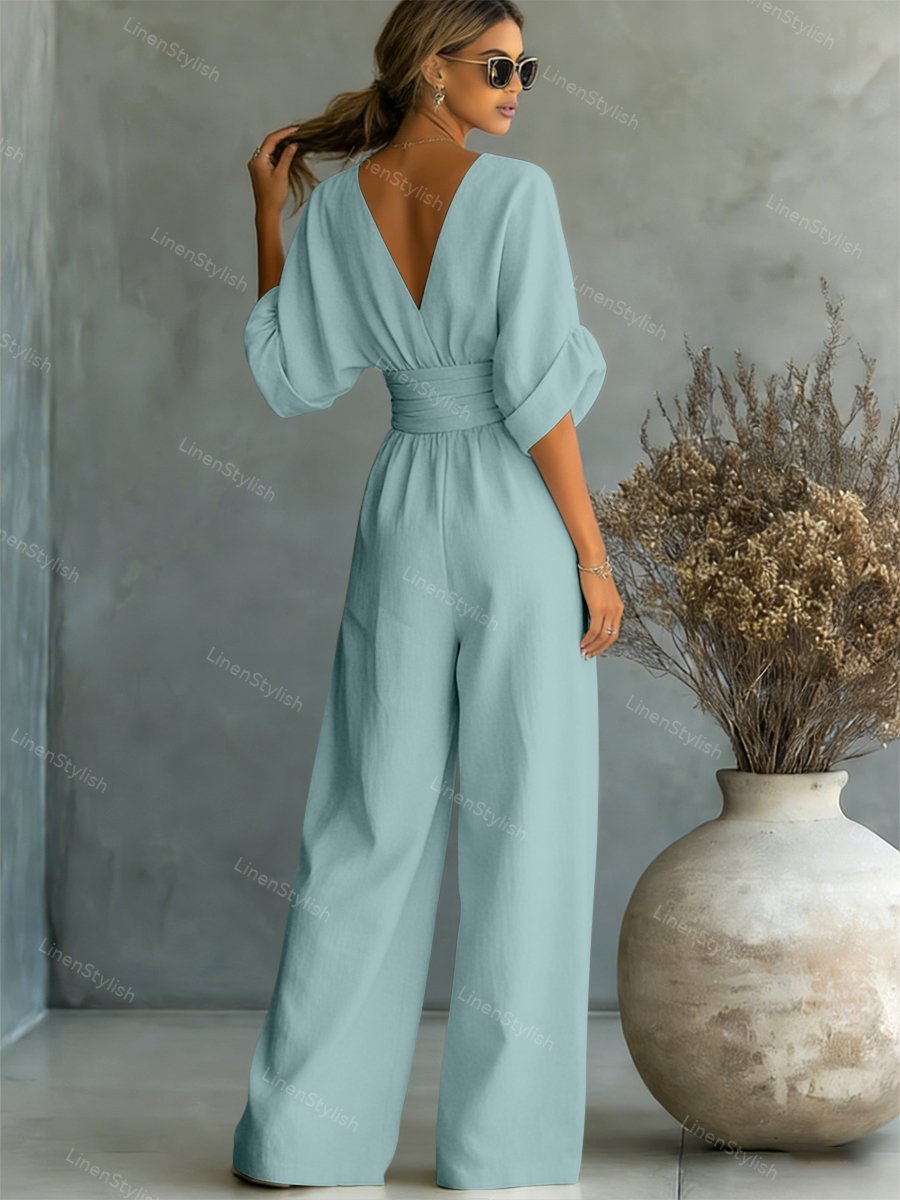 Essentiële jumpsuit met V-halsWrite a Review