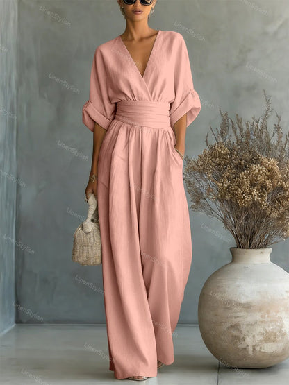 Essentiële jumpsuit met V-halsWrite a Review