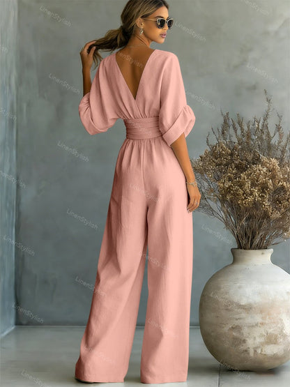 Essentiële jumpsuit met V-halsWrite a Review
