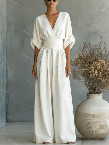 Essentiële jumpsuit met V-halsWrite a Review